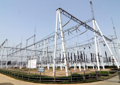 China A Frame Dead end Transmission and Distribution Substation Structures ， Steel Tubular Beam and Gantry for sale