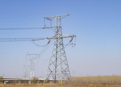 China 10 - 1000KV Transmission Line Angle Steel Towers, Electric Angular Power Tower for sale