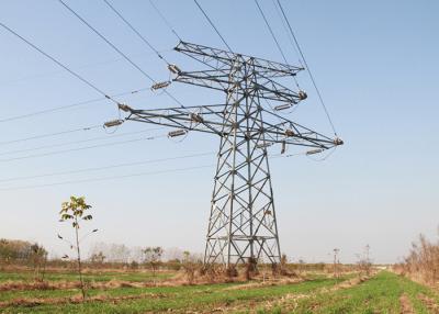China Hot Galvanized Electric Transmission Tower , Single Circuit High Tension Tower for sale