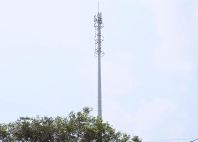 China ASTM A 572 Grade 50 Steel Tube Tower , Conical Octagonal Telecom Steel Tower for sale