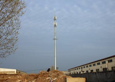 中国 熱いすくいの亜鉛めっきによって先を細くされるMonopoleアンテナ鉄塔、45mの八角形の先を細くされた鉄骨構造タワー 販売のため