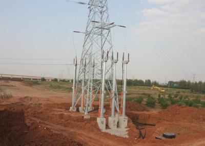 China Thick High Tension Electrical Towers , Low Alloy 33kv Transmission Line Towers for sale