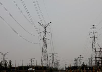 China Q345B Material Electricity Pylons,  Electric Power Transmission Line Angle Steel Tower for sale