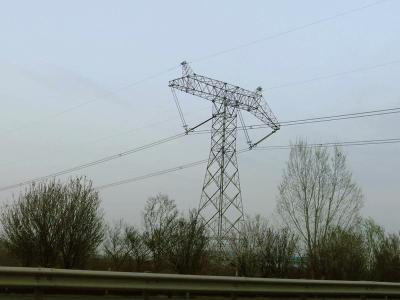 China AWS D1.1 66 Kv Transmission Tower , Tall High Tension Electrical Towers for sale