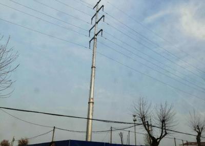 China Galvanized Steel Transmission Pole , Durable High Strength Steel Tubular Pole for sale