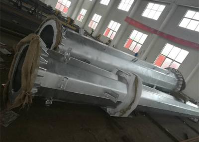 China HDG Monopole Transmission Tower , ASTM A 572 Grade 50 Monopole Transmission Line Tower for sale