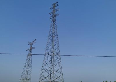 China 4 Legs Overhead Electric Power Tower ，High Voltage Q345B / Q235B Steel Grade  Electric Towers for sale
