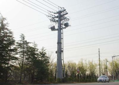 China Conical Monopole Transmission Tower , 13m Once Forming Monopole Steel Tower for sale