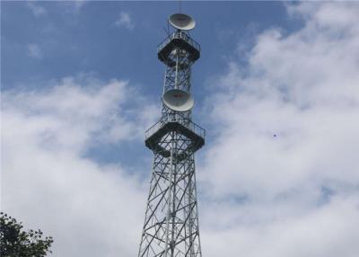 China 90M 4 Legged Angle Stee Mobile Telecom Tower , HDG Self Supporting Lattice Tower for sale