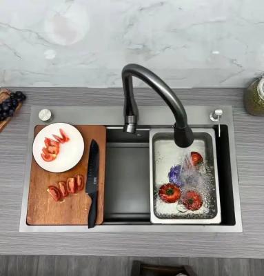 China Banheira única de lavatório de aço inoxidável personalizada para restaurante e hotel à venda