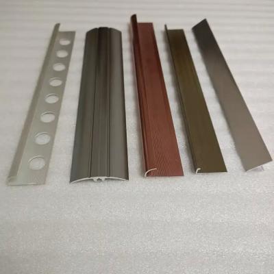 China Corner Aluminium Tile Edging Strip Rectangle Wall Decoration Protection for sale