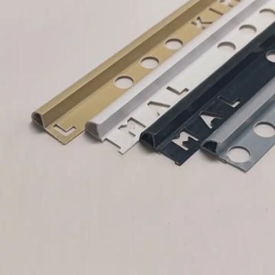 China Corner Aluminium Tile Strip Custom PVC Plastic Strip Tile Trim À prova de fogo à venda