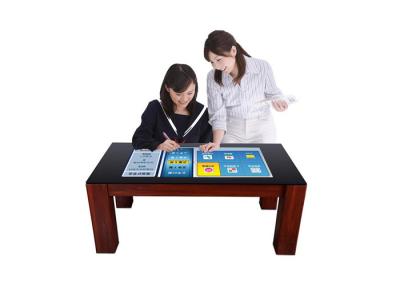 China Waterproof Study Screen Coffee Table 43'' Interactive Kiosk Multi-Touch Screen Gaming Smart Coffee Table for sale