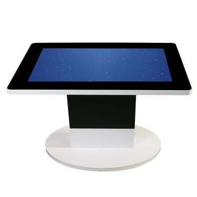 China Waterproof 43 Inch All in One Floor Stand Capacitive Touch Table Kiosk For Resturant for sale