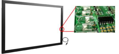 China 49'' High Quality Infrared Touch Screen, IR Multi Touch Frame, IR Touch Screen Overlay for sale