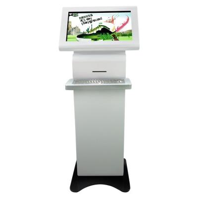 China Infrared IR Touch Screen Monitor Floor Stand , Multimedia Free Standing Digital Signage for sale