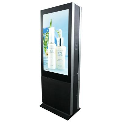 China Double Side Screen Free Standing Lcd Display , Ultrathin 55 Inch Large Touch Screen Kiosk for sale
