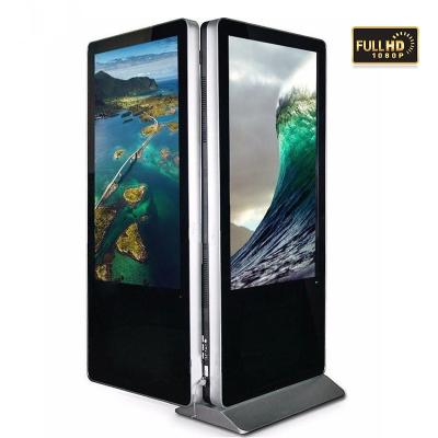 China Indoor Android 3g Wifi Digital Signage Kiosk Double Side Lcd Touch Screen For Advertising Player for sale