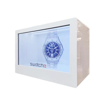 China Full HD Transparent Touch Screen Monitor Showcase 100W 42 Inch HDMI Output USB Drive Connection for sale