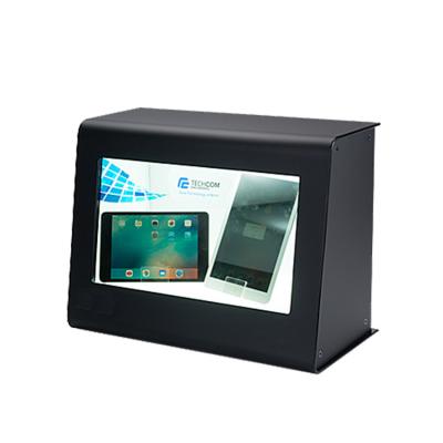 China Modern Transparent Monitor Screen, Win10 All In One Digital Signage Transparent Lcd Showcase for sale