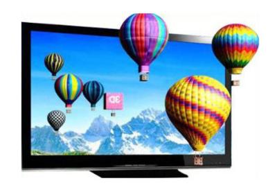 Chine Les verres de l'exposition 4k 3d TV libèrent, 65 moniteur libre de l'ordinateur en verre de pouce 3d à vendre