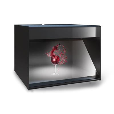 China Trade Show 3D Holographic Display 1 Side 180 Degree 22 Inch Sheet Metal Holocube for sale