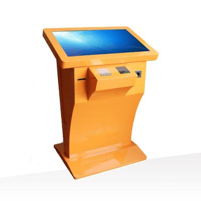 China 32 Inch Horizontal Build-In Pc Multi Touch Screen Interactive Self-Service Kiosk With Printer And Card Reader for sale