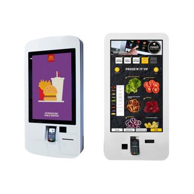 Chine Kiosque de commande de service d'individu de nourriture, kiosque d'affichage d'écran tactile avec le système de position/imprimante de Bill à vendre