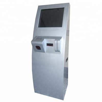 China Metal 19in Floor Stand Touch Terminal FCC With QR Reader for sale