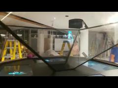 High End 3D Holographic Display 4 Side View 360 Degree For Shopping Center Advertisement