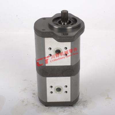 China HGP32.0 + 32.0 ( CW ) & 4 = Port Excavator Hydraulic Gear Pump Assy Spline Type for sale