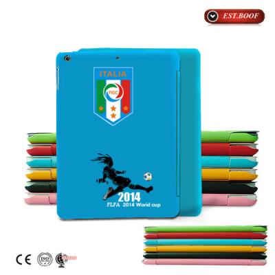 China Samsung Galaxy Tablet Flip Pu Leather Case Folding Blue With Magnetic Tap for sale