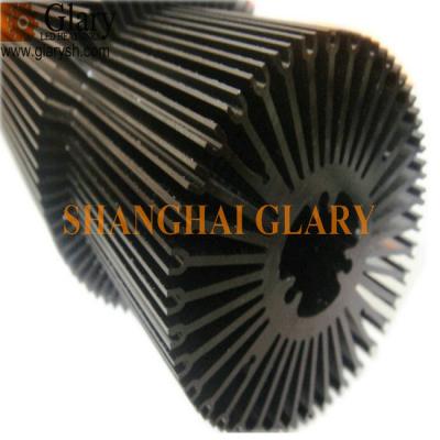 China GLR-HS-108 110mm Machined LED Cooling, AL6063 Extruded Profiles LED Light Radiator for sale