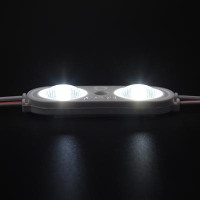 China 24V-LED-Module für Lichtwerbung und Hintergrundbeleuchtung Modul 2 Linse ip67 wasserdicht 0,96W zu verkaufen