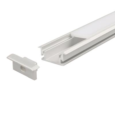 China Step Recessed Floor Mount LED Strip Profile Aluminum Channel for sale