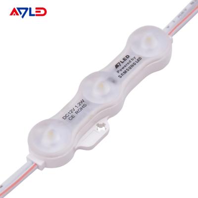 China Samsung LED Module Light Source Injection SMD 2835 3 Lamp Warm White 12V Waterproof IP68 for sale
