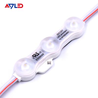 China 1.2W IP68 DC12V 3 LEDs Modules With LED SMD2835 160°Beam with Tape Adhesive Backside à venda