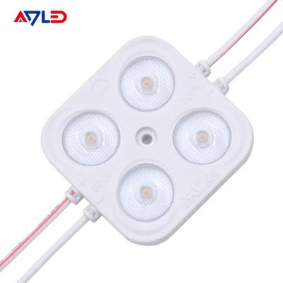 China High Power Dimmable LED Module Light  2835 4 Lamp Square 12V 24V Waterproof IP67 for sale