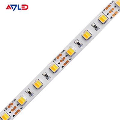 China Adjustable 12 Volt LED Strip Lights Dual Color 2 In 1 White Outdoor Waterproof 5050 SMD for sale