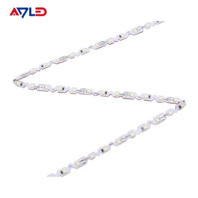 China Zig Zag Bendable LED Strip Lights Folding 6mm 72 LED Strip Light Letter Sign Lighting for sale