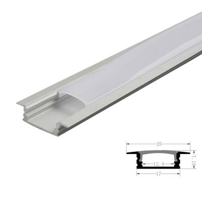 China Outdoor Recessed LED Profile Channel Light With 1m 2m 3m Diffuser PC Cover en venta