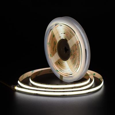 China Hohe Dichte CCT Flexible Led Strip Dimmable COB Led Strip 5m 24v 640 LEDs/M zu verkaufen