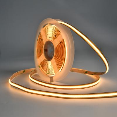 China Free Cut DC12V 528LEDS COB Strip Light 3000K Color Temperature IP 20 Rated for sale