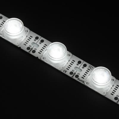 China Barras de LED iluminadas de borde de aluminio delgado 3000K-10000K 28.8W/m IP 20 18 LEDs/m ADS-N3030-18 en venta