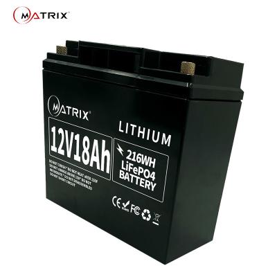 Chine La batterie au lithium de la longue durée 12.8v 18ah LiFePO4 remplacent les batteries au plomb 12v à vendre