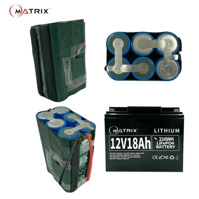 China Long Life 12v 12.8v 18ah LiFePO4 Lithium Battery Pack Maintenance Free for sale