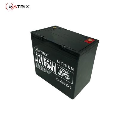 China 12V 66Ah Lithium Iron Phosphate Battery LiFePO4 Rechargeable Battery Packs For UPS for sale