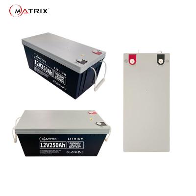 Chine batterie au lithium de stockage de l'énergie de 12v 250ah Matrix renouvelable à vendre