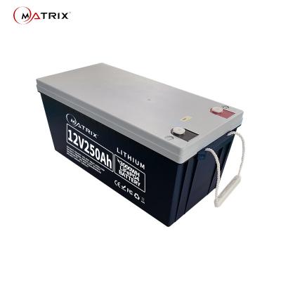 China MATRIX 12v 250ah Lifepo4 Ups Replacement Battery Pack Over 3000wh for sale