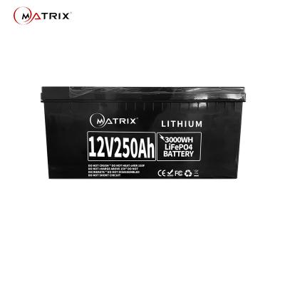 China 12v 250ah Lithium Primary Batteries Deep Cycle For Solar for sale